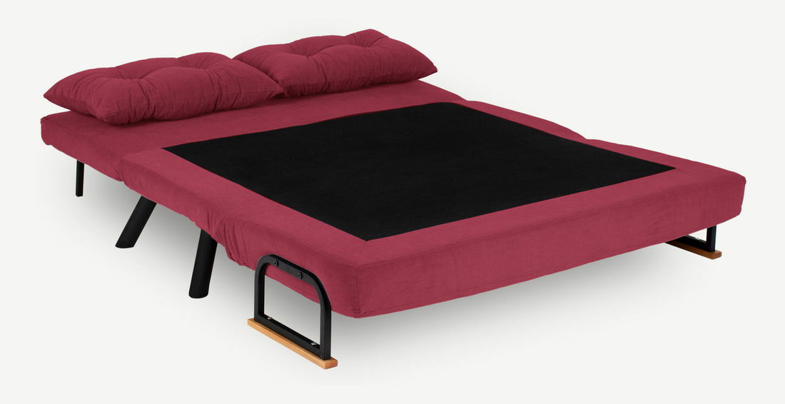 Kanapé futon Sandy (bordó)