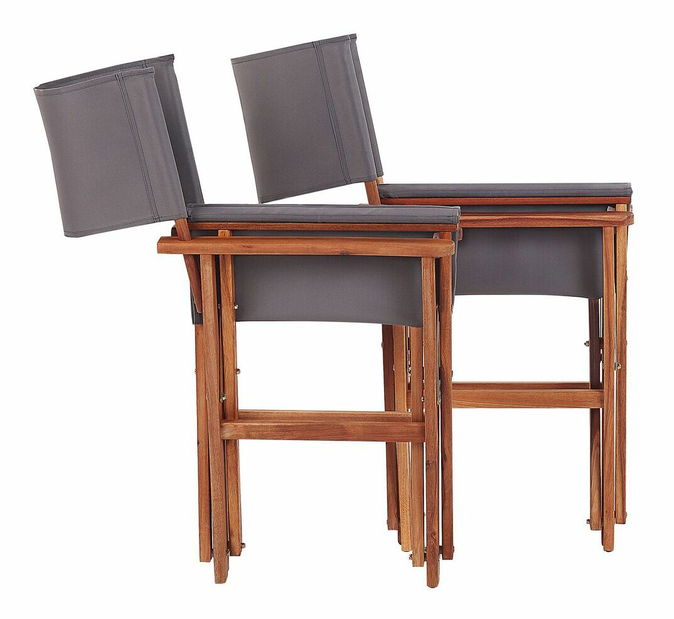 Set vrtnih stolica (2 kom.) Carli (tamno drvo)