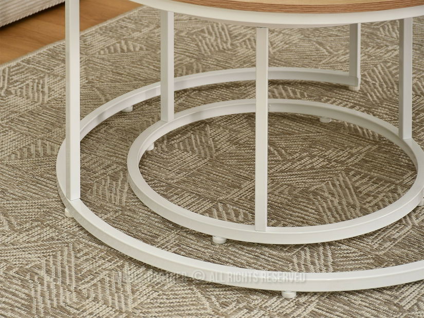 Stolić za kavu Klara (sonoma + bijela)