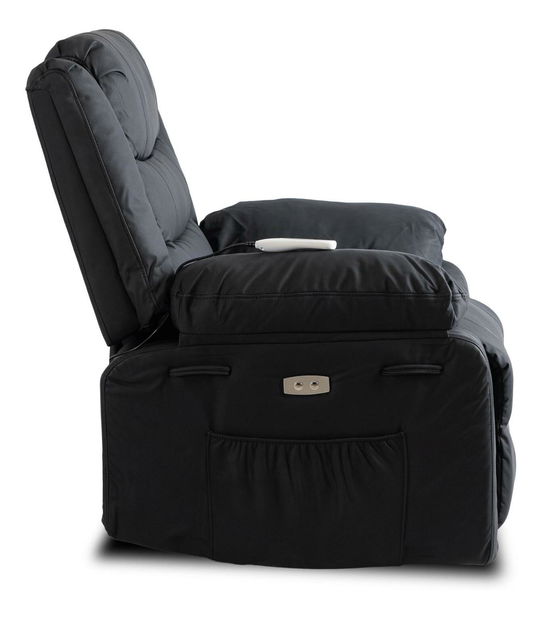 Fotoliu masaj Jornaleros (piele ecologică negru) 