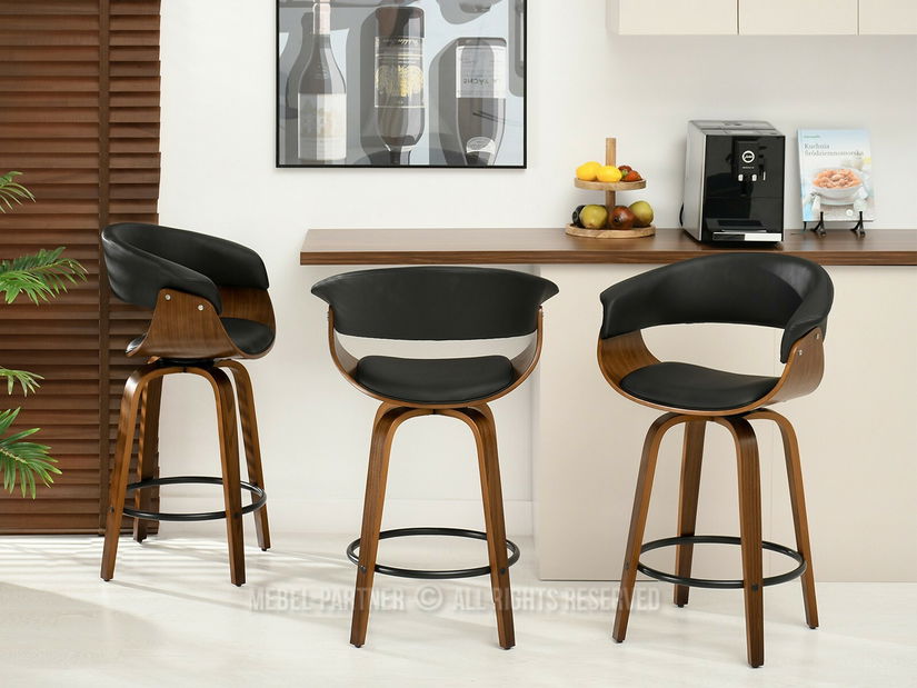 Stolica Enzo H (tamni orah + orah)