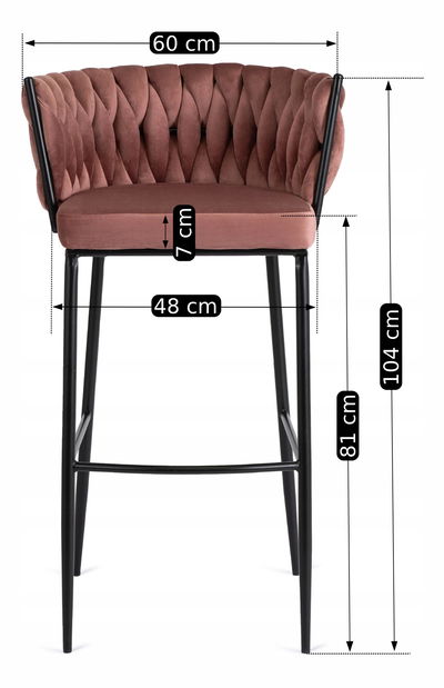 Bárszék Frenar 1 (rózsaszín) 