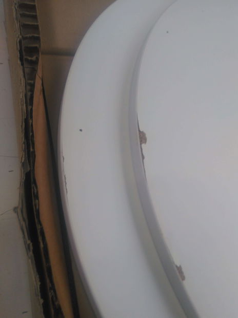 Masă de cafea Mozimo Ember (cupru + acrilic alb) *resigilat