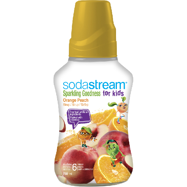 Sirup Sodastream ORANGE PEACH GOOD-KIDS 750ml (biela/oranžová)
