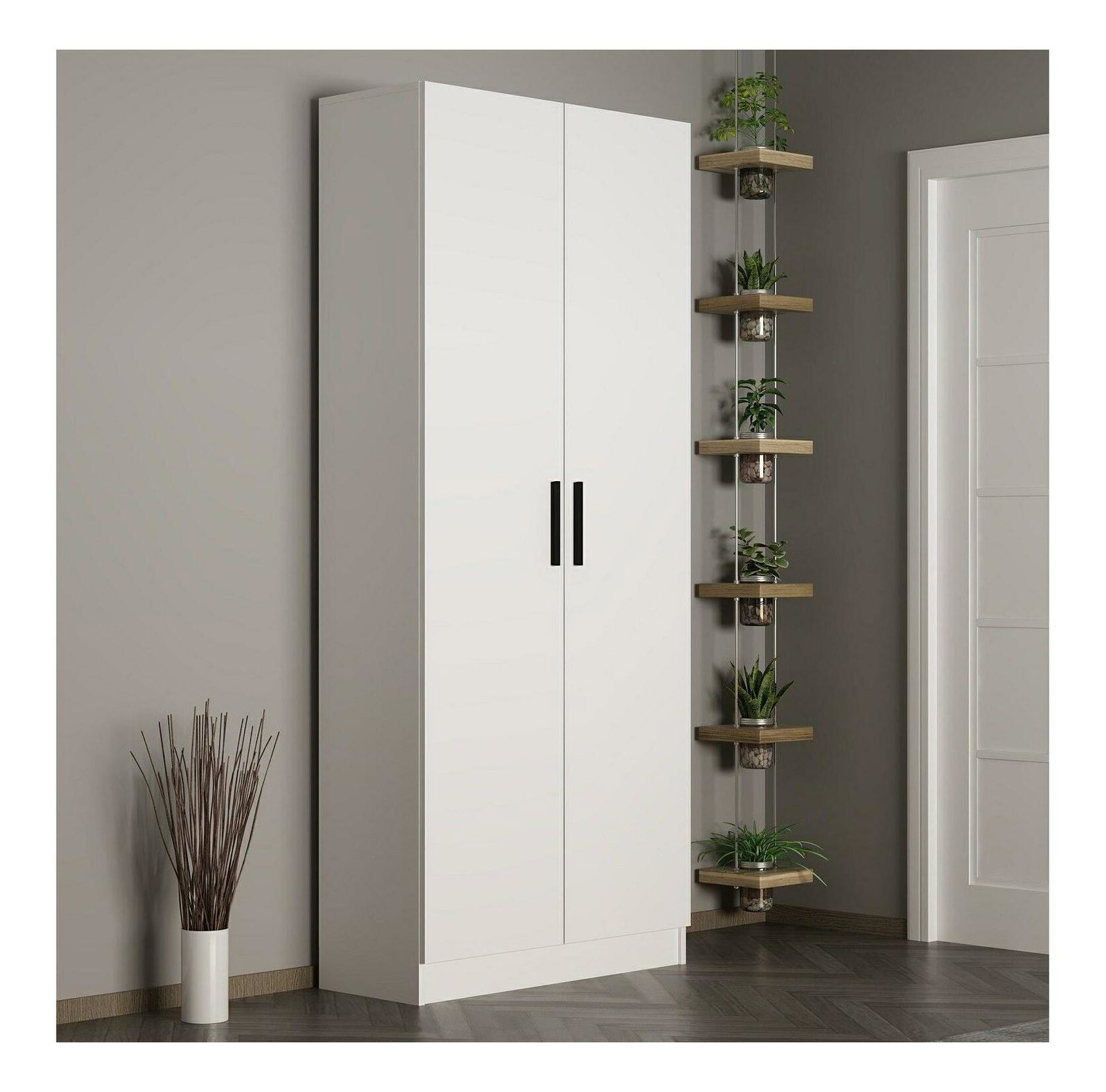 Ruhásszekrény Nemake 28 (fehér) 