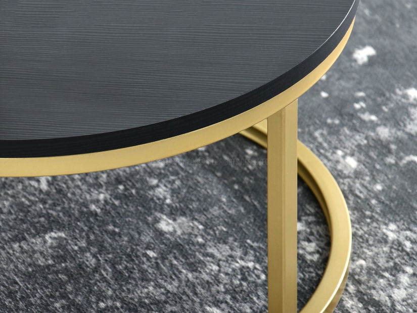 Stolić za kavu Kolja stolić S (crna + zlatna)