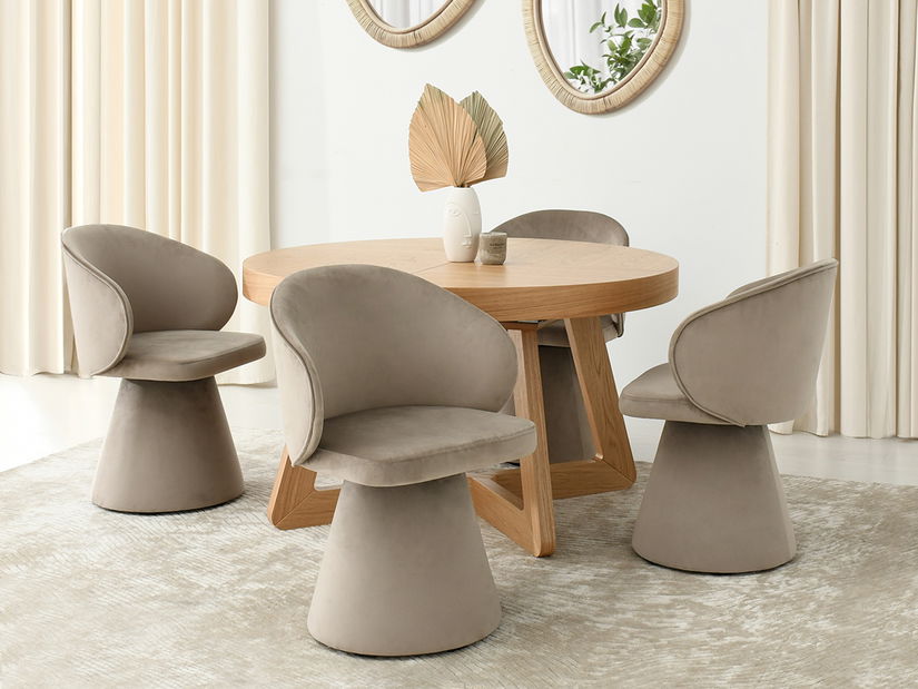 Scaun sufragerie Simulada (bej)