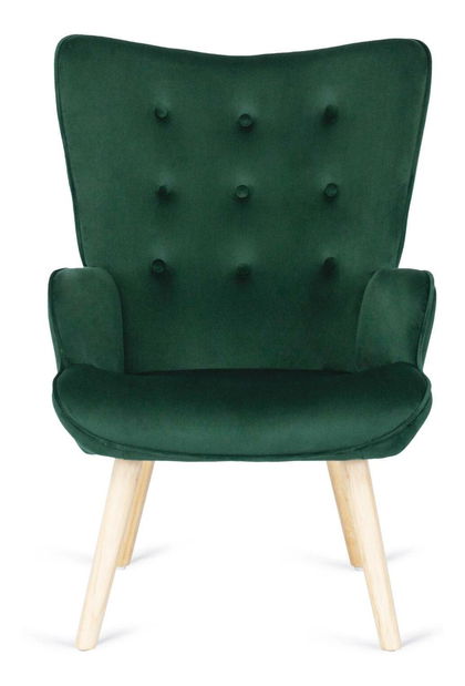 Fotelja s naslonom za noge Lombardi (zelena) 