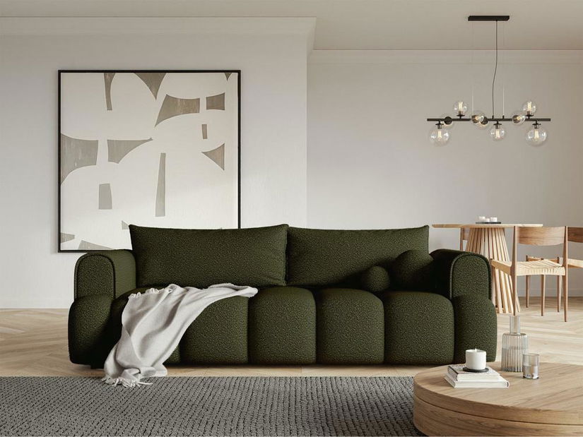 Háromszemélyes kanapé Didier (oliva + fekete)