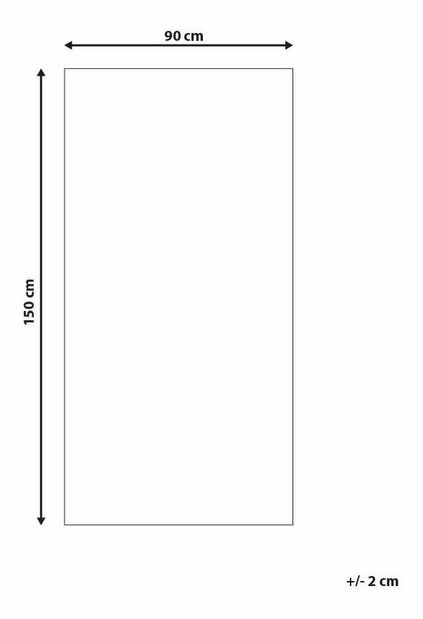 Koberec 90x150 cm SAREO (sivá)