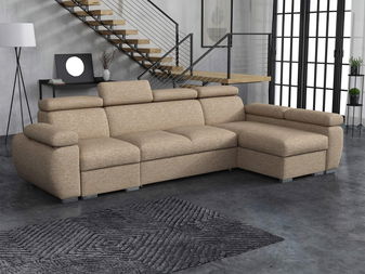 Sarokkanapé Gozo LCP (barna)  (tárolóhellyel) (J)