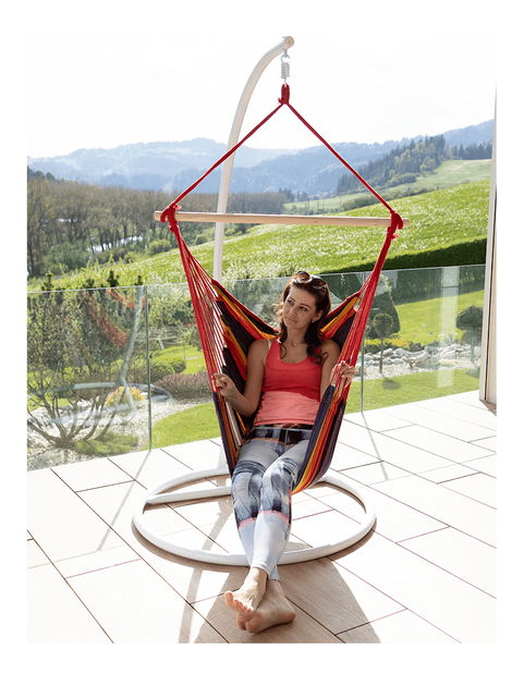 Závesné hojdacie kreslo Nicolaj (červená)