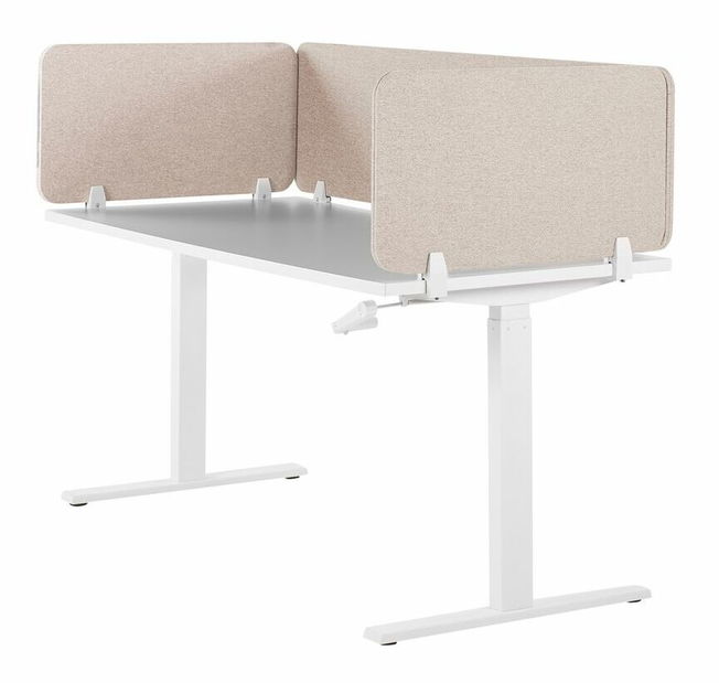 Pregrada za radni stol 80 x 40 cm Walda (bež) 