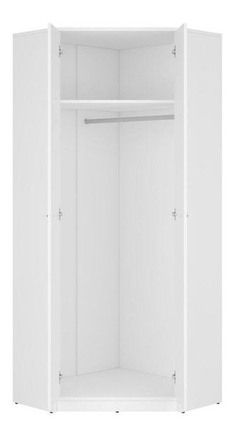 Sarok ruhásszekrény Nepo Plus 37 (fehér) 
