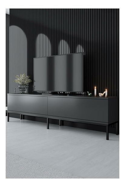 TV stolić/ormarić Vibubi 2 (antracit + crna)