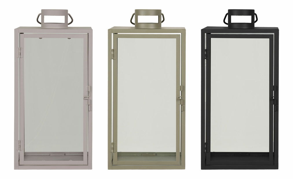 Set 36 ks lampášov Alorra (čierna + béžová + zelená)