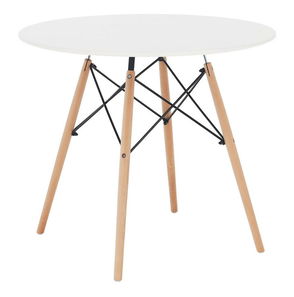 Jedálenský stôl Gamin (biela + buk) (pre 2 osoby)