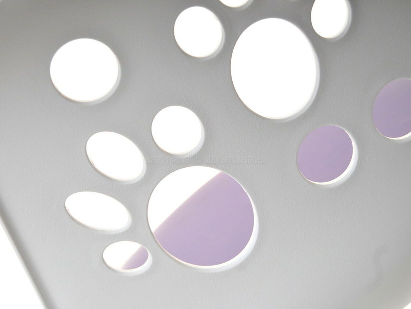 Stolička Footy (fialová + chrómová)