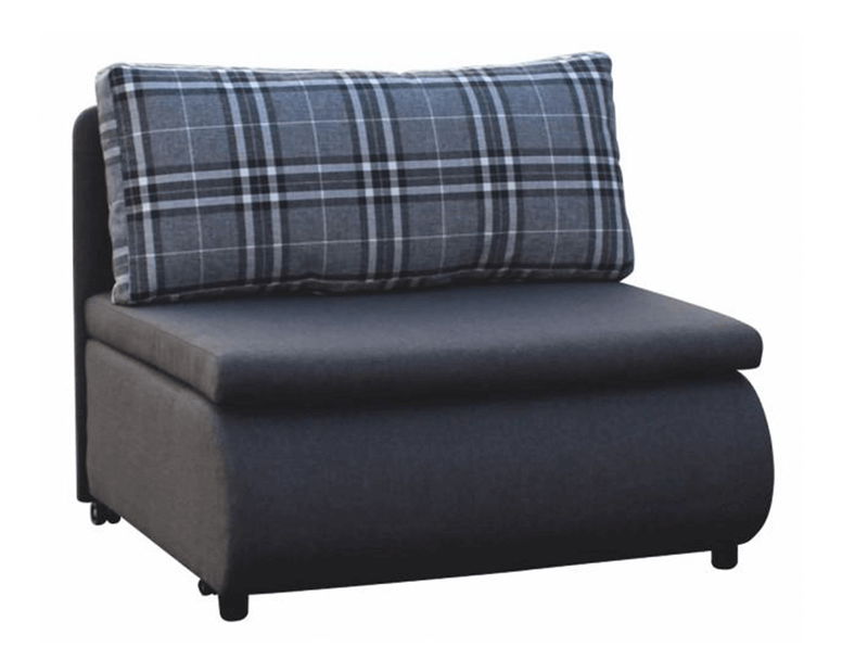 Kreslo Kotu New (sivá + káro sivé)