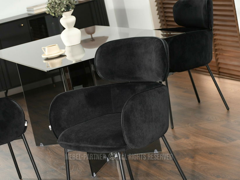 Scaun sufragerie Aguado (negru)