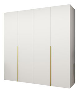Dulap de haine 200 cm Alice 1 (alb + Auriu)