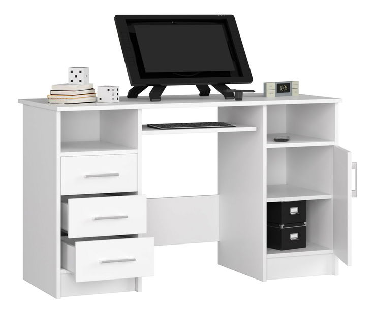PC stolík Aziza (biela)