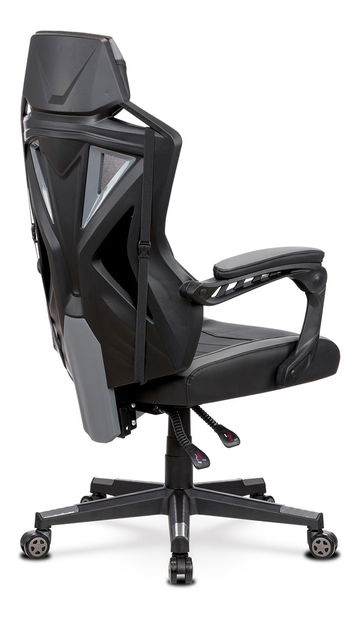 Kancelárske/herné kreslo Yarbun-Y322-GREY (čierna + sivá)