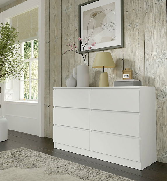 Komoda Maya S6 (biela)