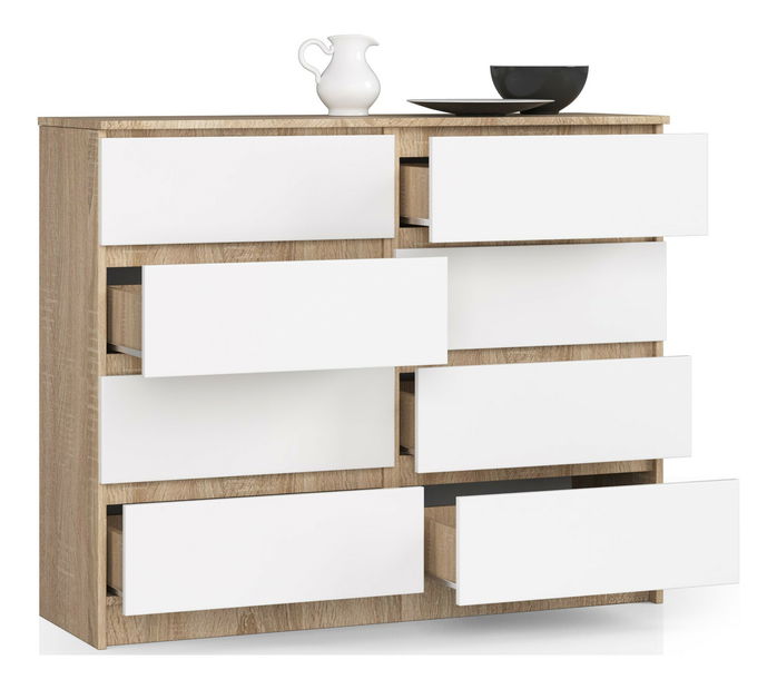 Komód Kohen (szonoma tölgy + fehér)