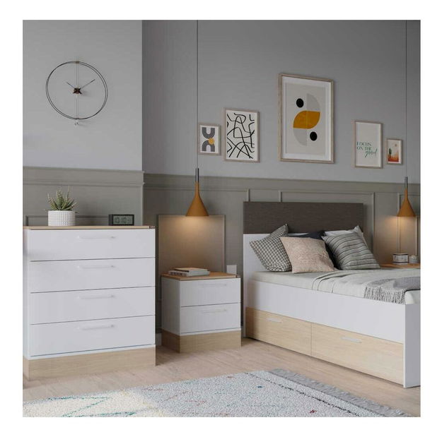 Comodă Seraphina 1 (stejar + alb) 