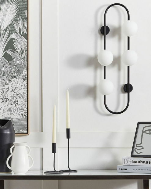 Fali lámpa Yuri (fekete) 