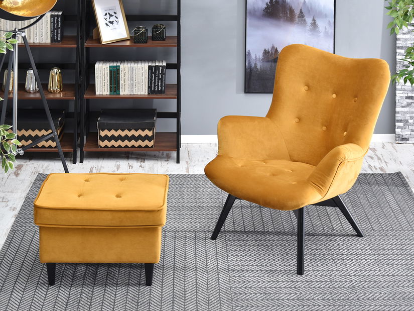 Relaxačné kreslo Florentino (čierna)