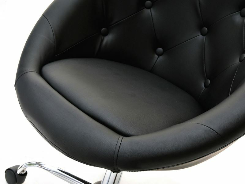 Fotelja Lush 4 (crna + krom)