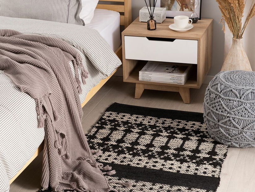 Szőnyeg 80 cm Sakura (fekete)