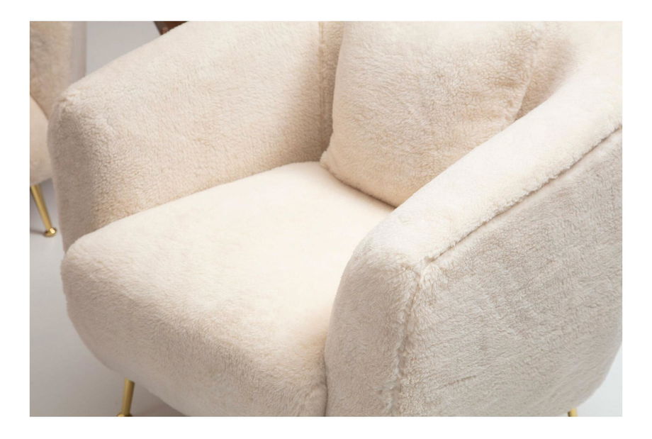 Fotelja Istiruna (bež + zlatna)