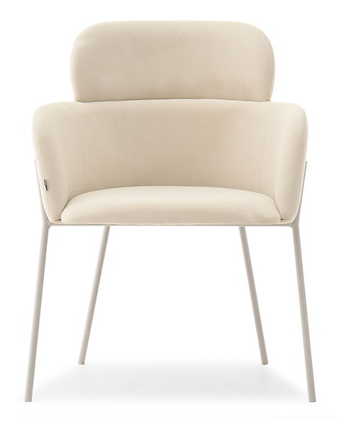 Jedálenská stolička Bastante (krémová)