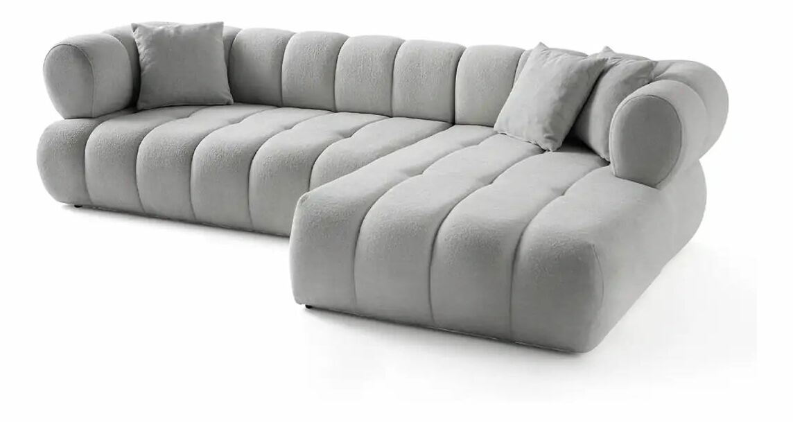 Rohová sedačka Petronel (sivá) (P)