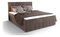 Franciaágy  Boxspring 140 cm Barack (barna) (matraccal és tárolóhellyel)