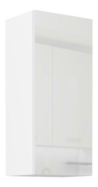 Dulap superior de bucătărie Lavera 40 G-90 1F (Cadru: alb + front: alb lucios)