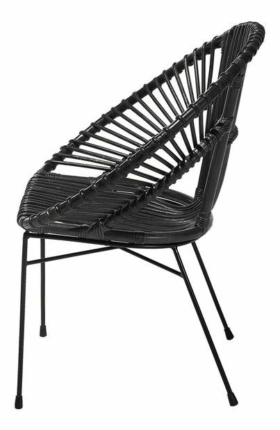 Jedálenská stolička Sakita (čierna)