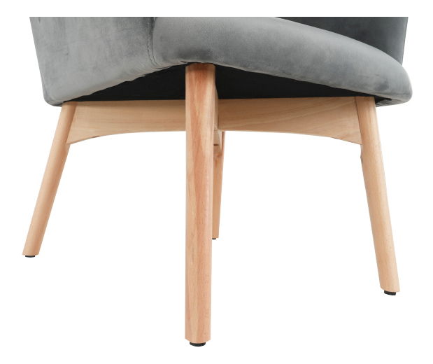 Fotel taburettel Lager New (szürke) *kiárusítás