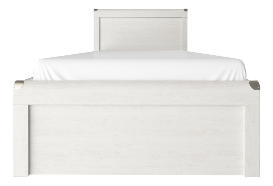 Egyszemélyes ágy 90 cm Marlene 1S (vintage fenyőfa) (ágyráccsal)