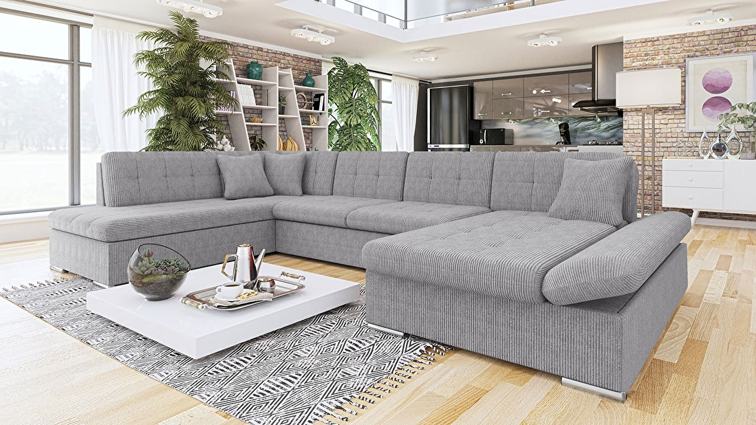 Kutna sofa Germo U (siva)