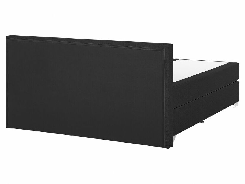 Manželská posteľ Boxspring 160 cm PREMIER (s matracmi) (čierna)