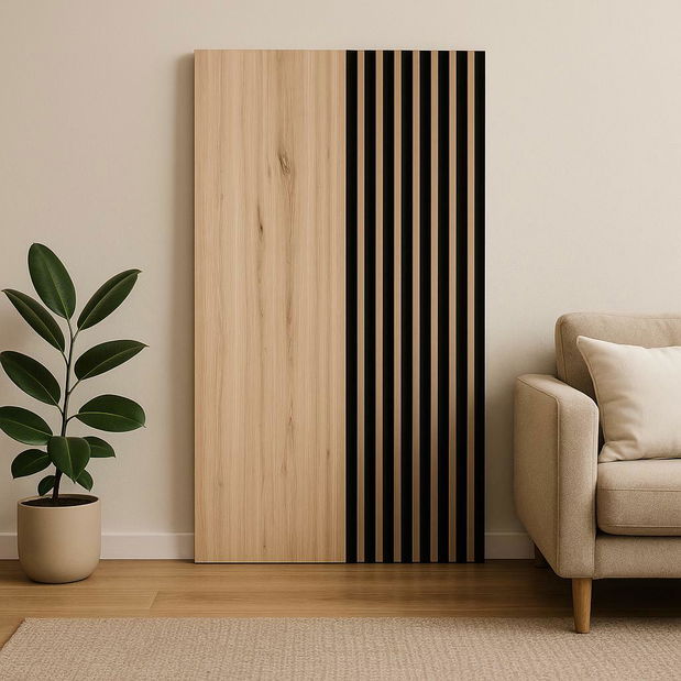 Fali panel Matilda SG10+11 (artisan tölgy + artisan tölgy + fekete)