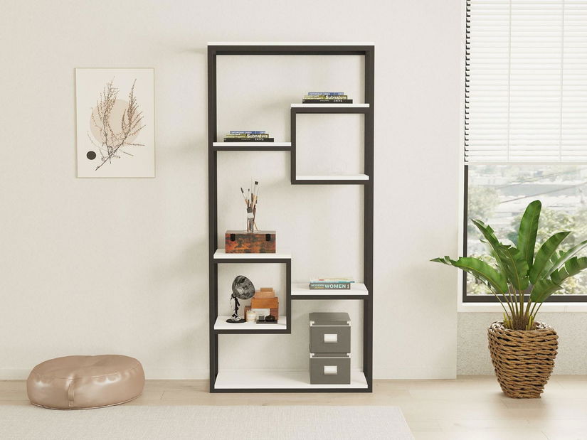 Regál Livido (biela + čierna)