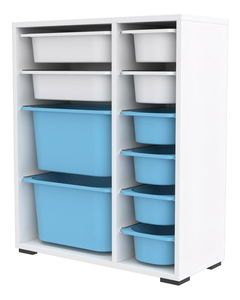 Organizator za igračke Dremonka 10 (bijela + plava)