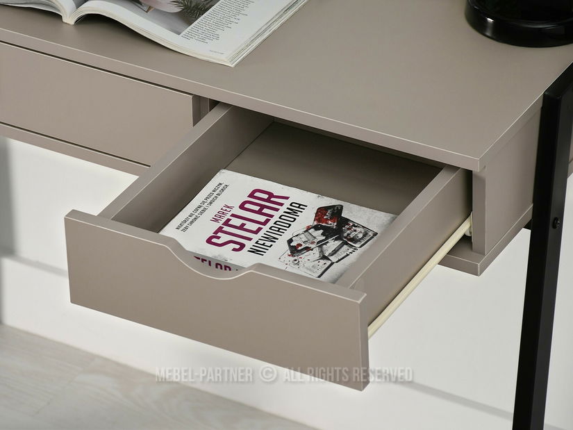 PC stolík Land (béžová + čierna)