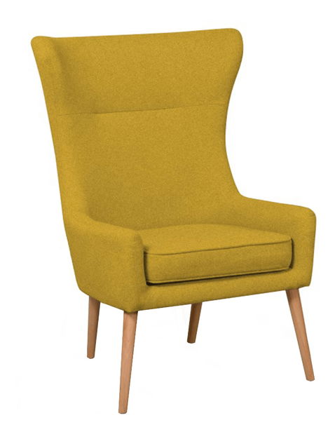 Fotel Faloria (mustár)