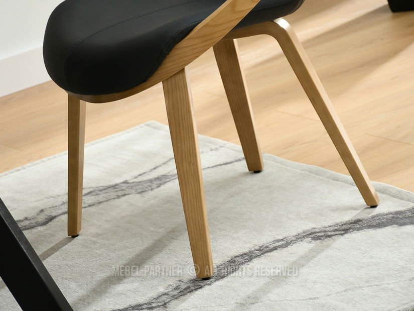 Stolička Lila K (čierna + dub)